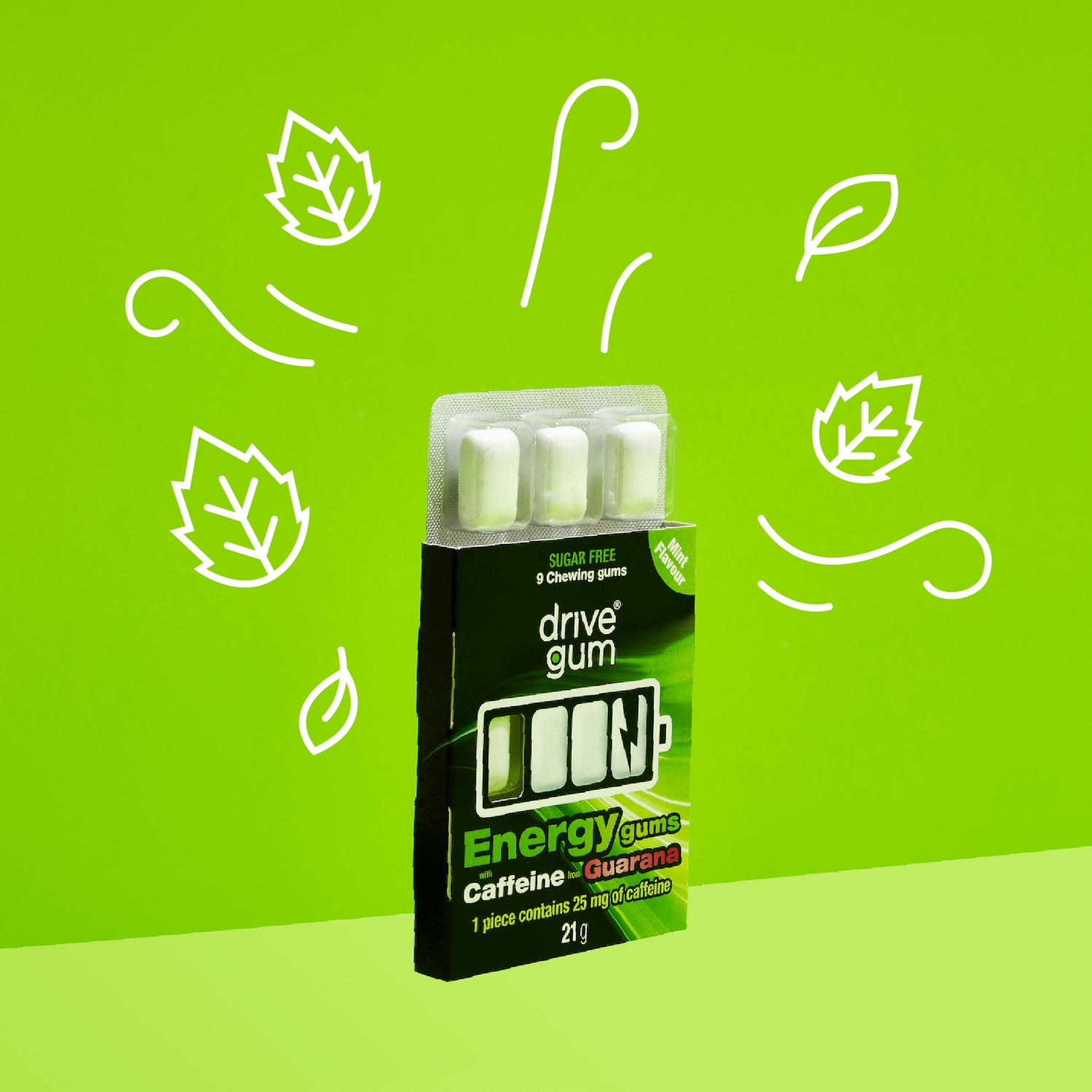 Plant powered caffeine energy